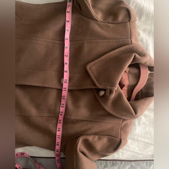 Vintage brown wool coat size M - Picture 4 of 6